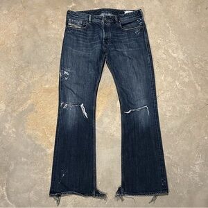 Diesel Men's Dark Blue Bootcut Jeans